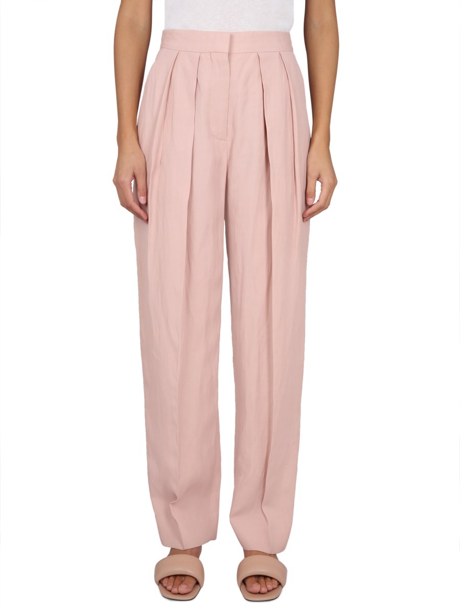 STELLA McCARTNEY    SOFT STRAIGHT-LEG PANTS IN LINEN