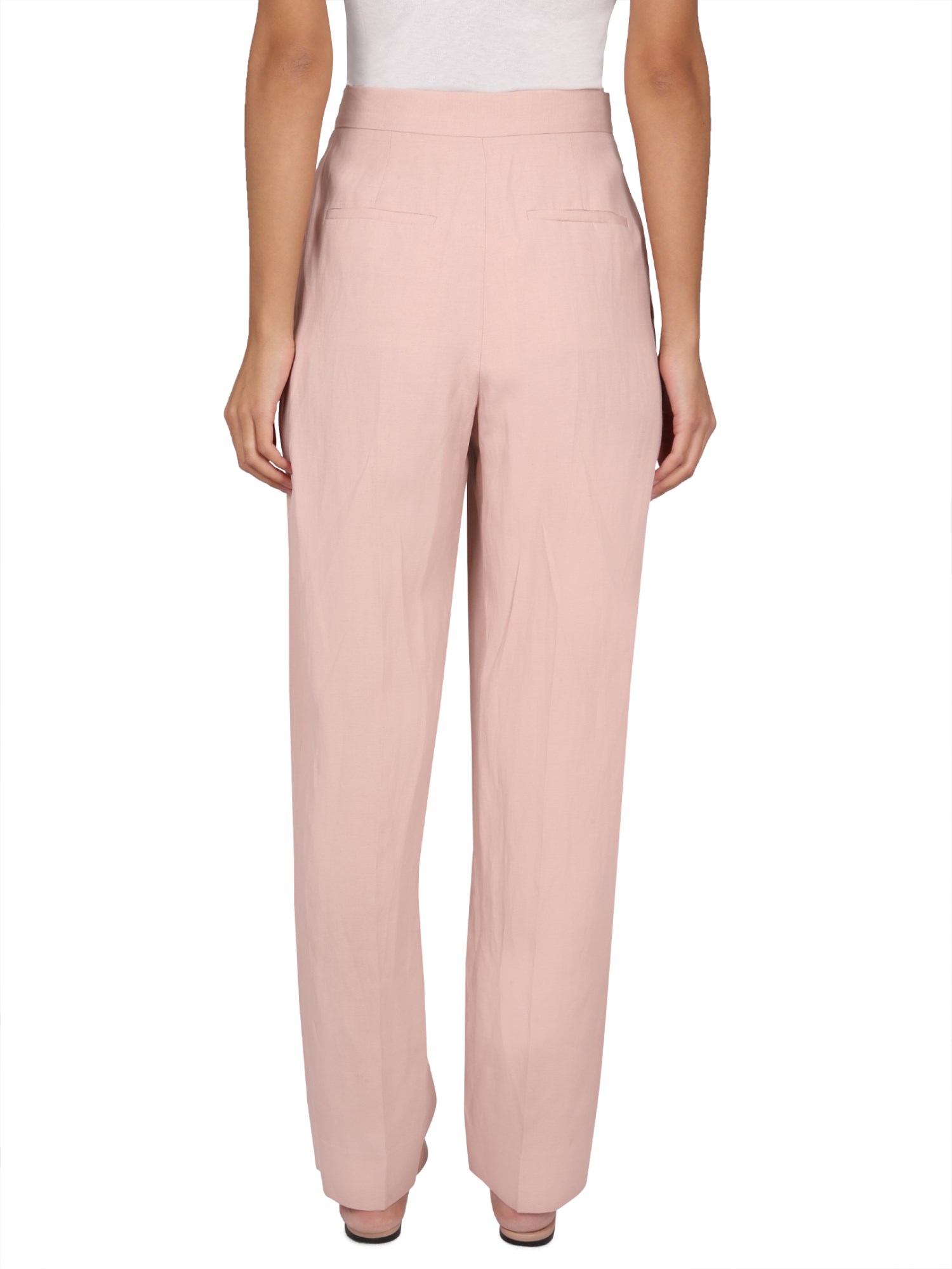 STELLA McCARTNEY    SOFT STRAIGHT-LEG PANTS IN LINEN