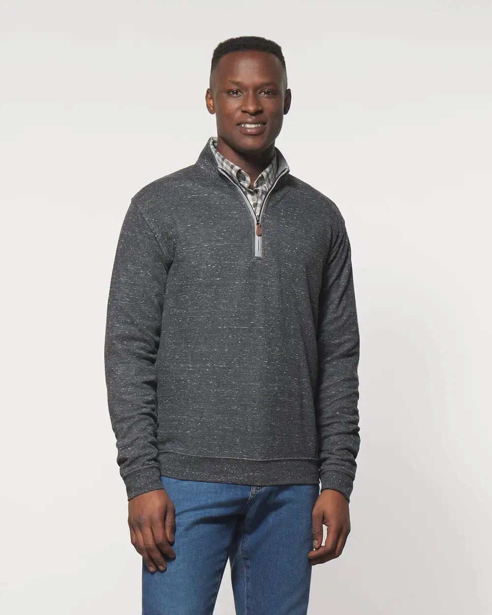 SULLY 1/4 SWEATER (PEWTER) - JOHNNIE-O