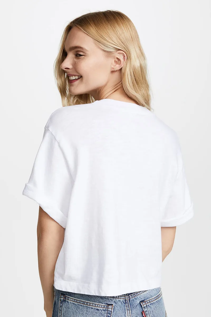 Tokyo Crop Tee - White