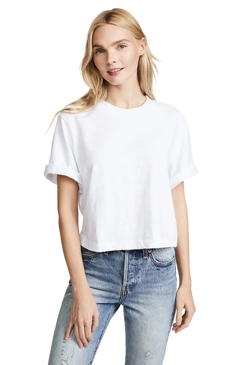 Tokyo Crop Tee - White