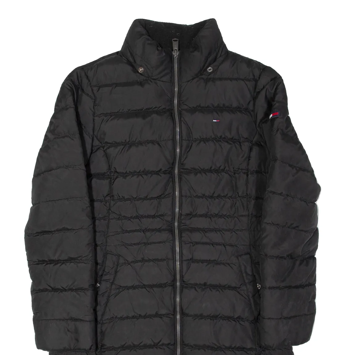 TOMMY HILFIGER Down Insulated Womens Puffer Coat Black S