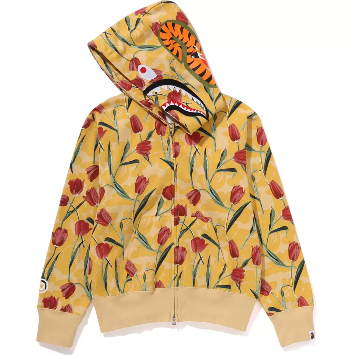 TULIP CAMO SHARK FULL ZIP HOODIE LADIES