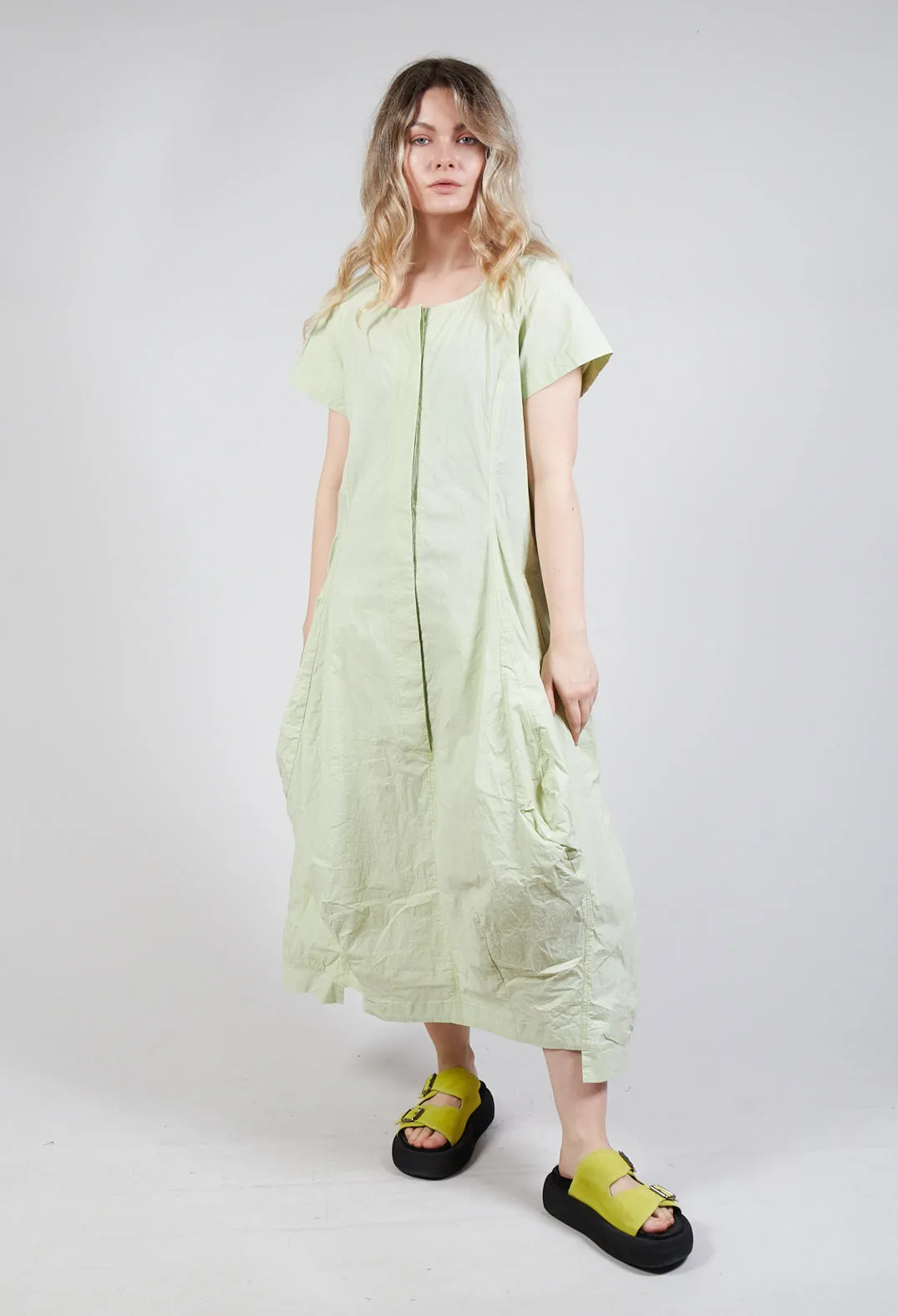 Tulip Hem Utility Dress in Sun Check