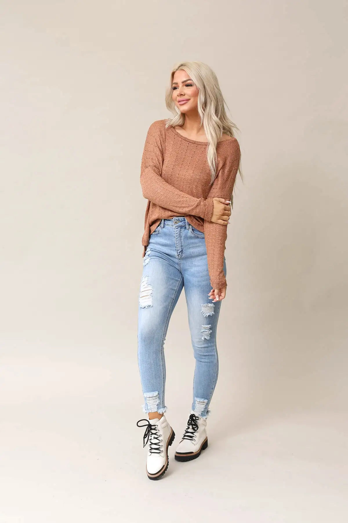 Uptown Sweater Knit Top