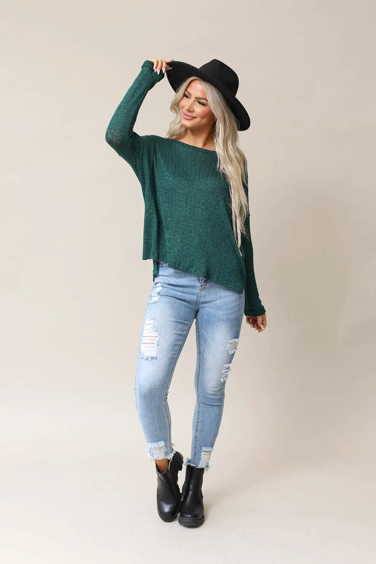 Uptown Sweater Knit Top