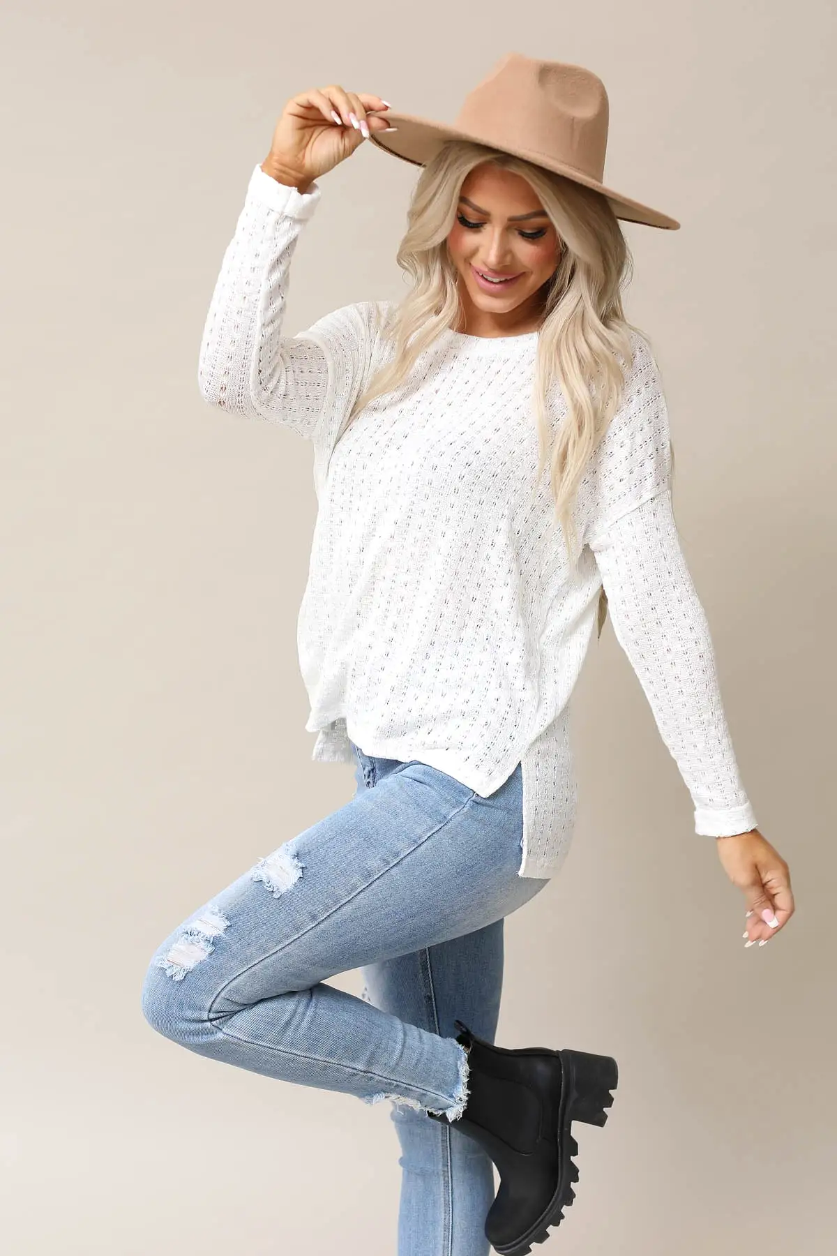 Uptown Sweater Knit Top