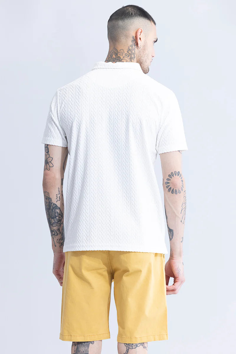 verti-zip white t-shirt