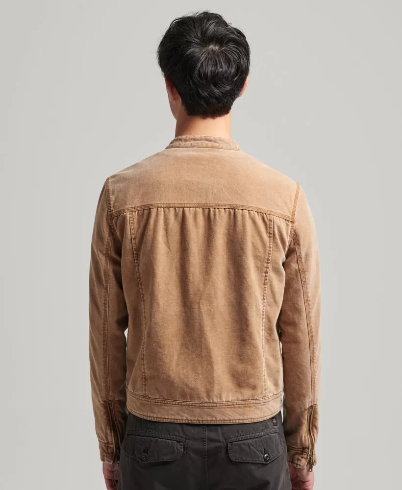 Vintage Canvas Racer Jacket | Denim Co Tobacco Brown