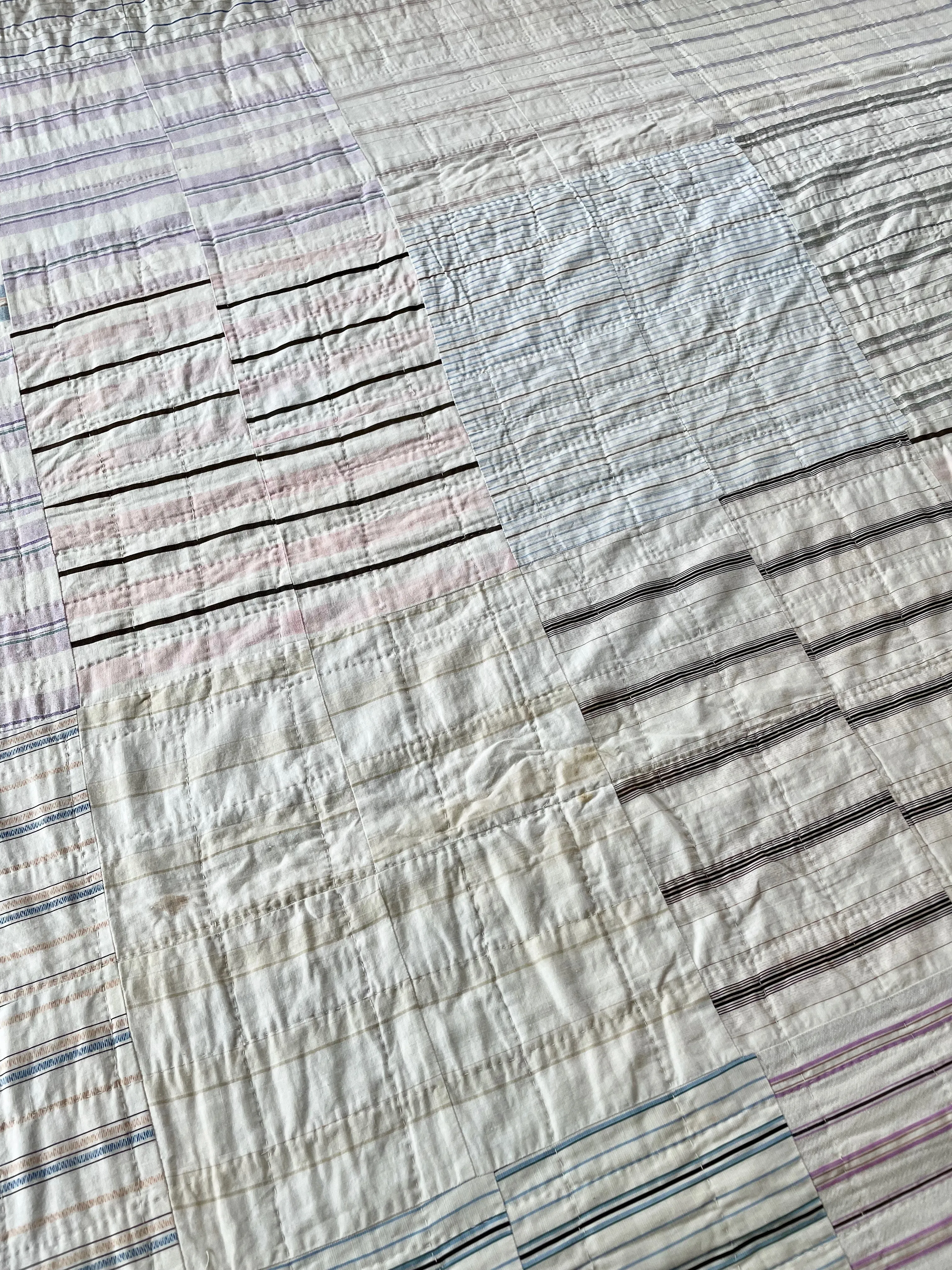 Vintage Reversible Shirting Quilt