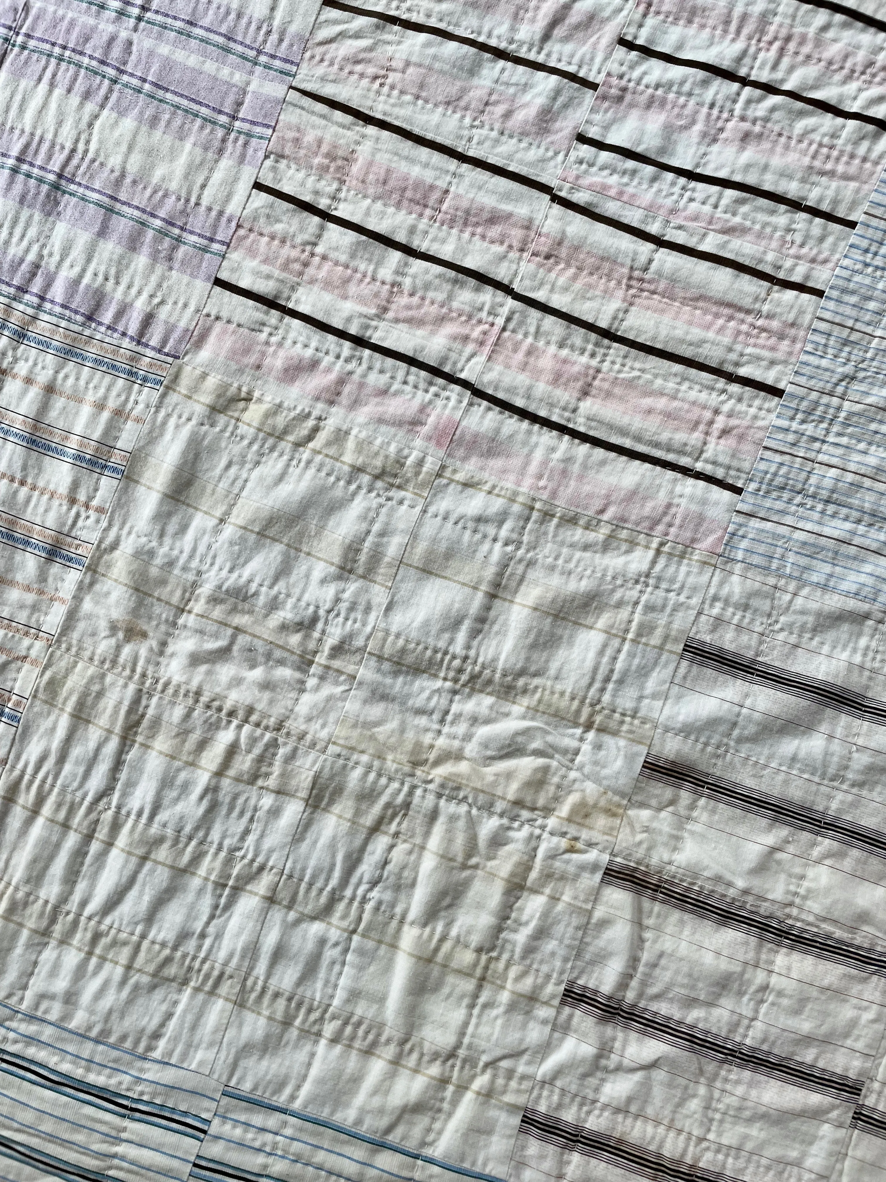 Vintage Reversible Shirting Quilt