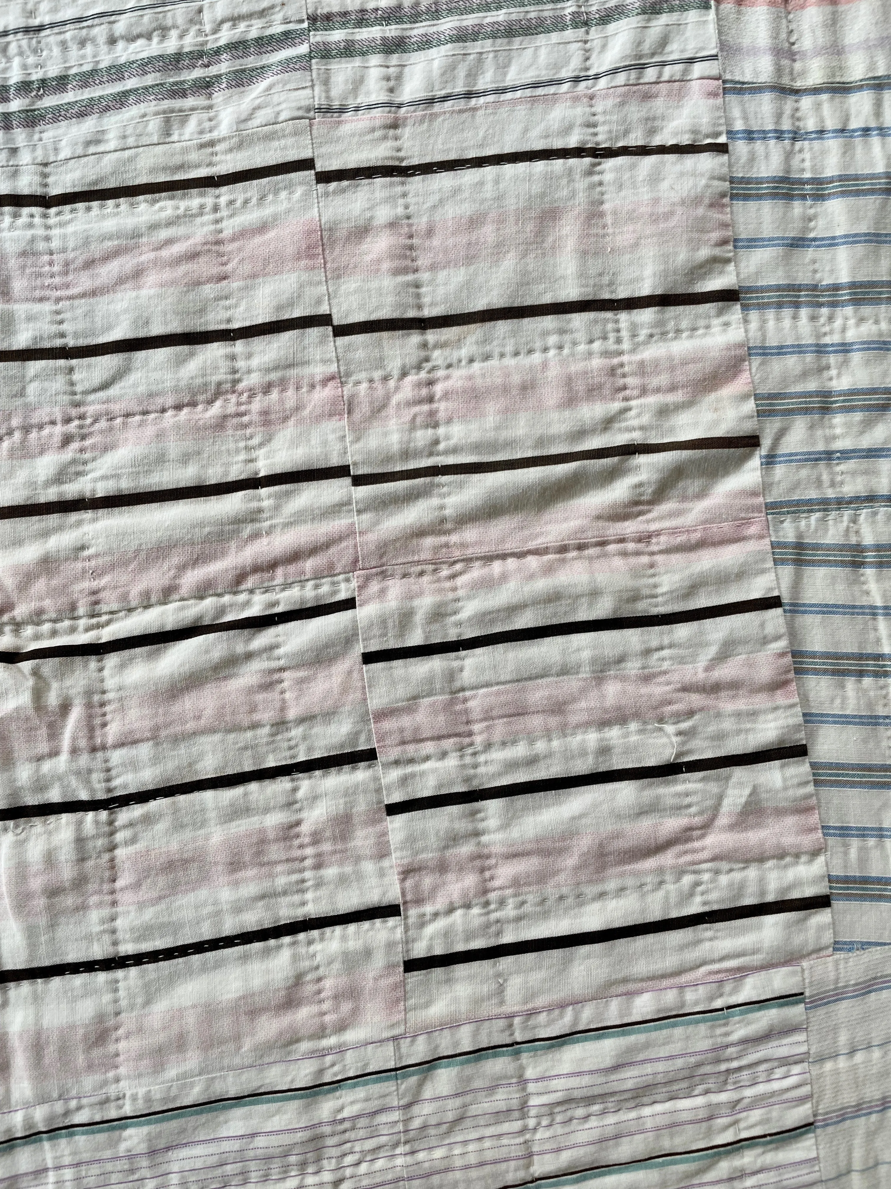 Vintage Reversible Shirting Quilt