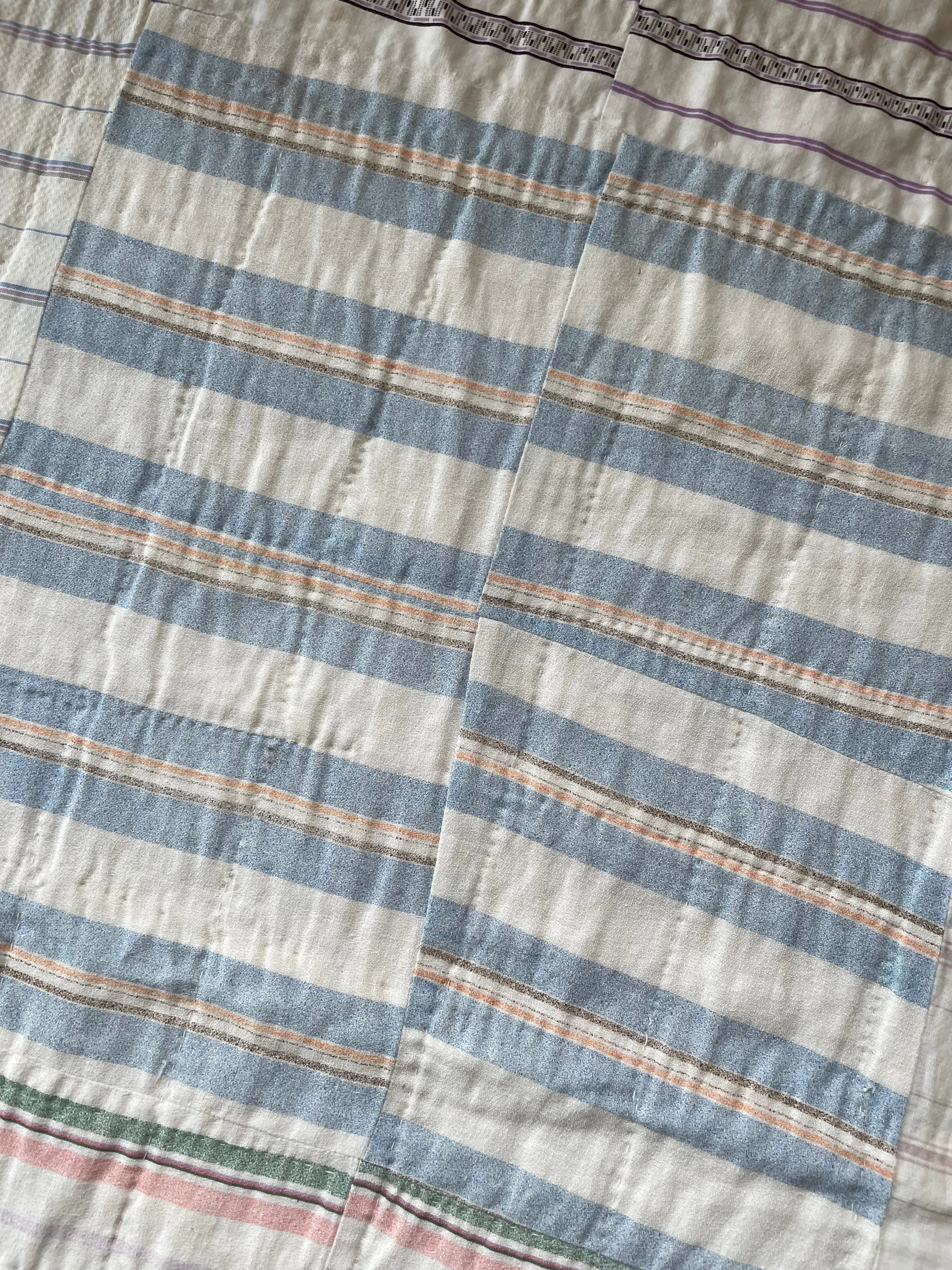 Vintage Reversible Shirting Quilt