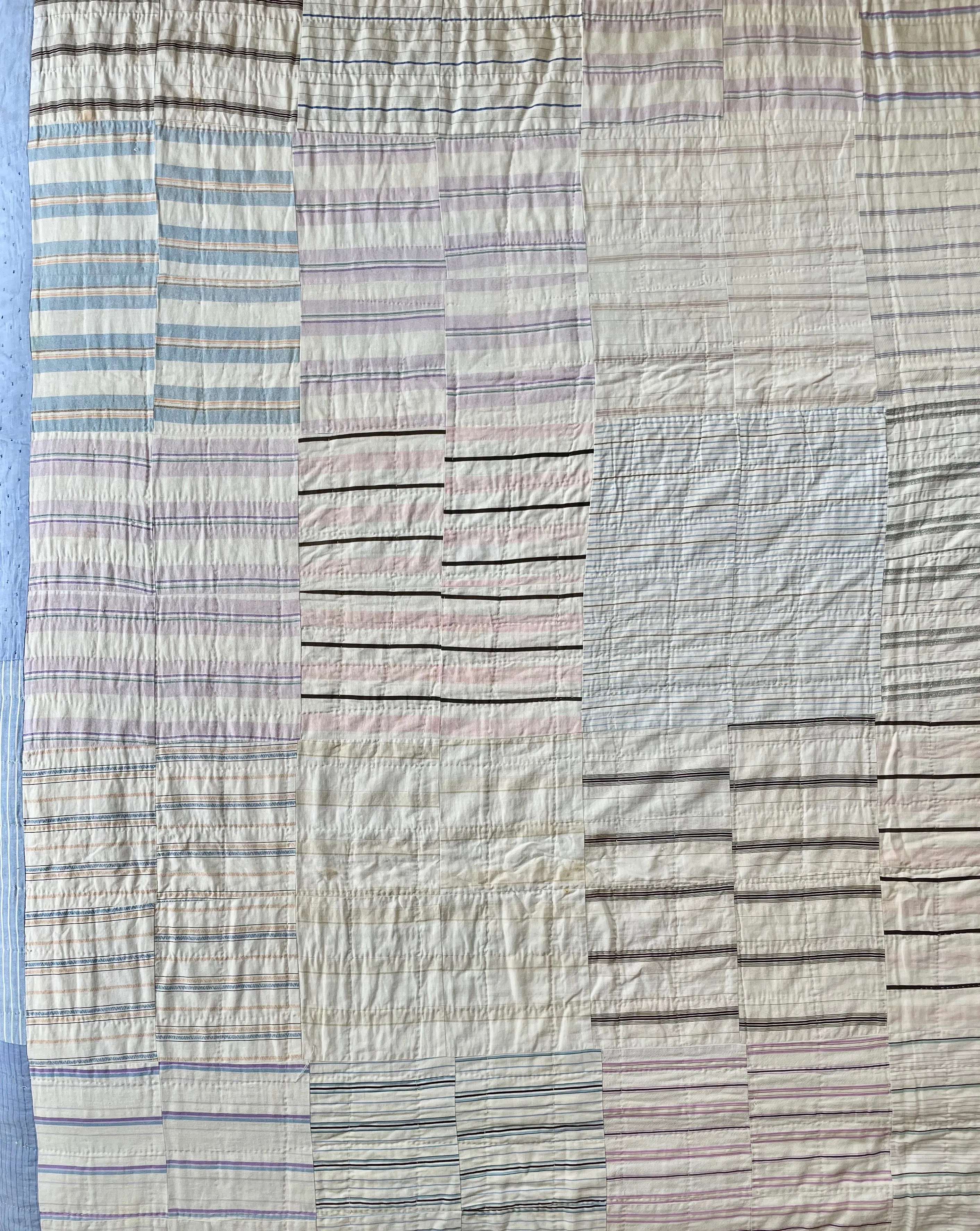 Vintage Reversible Shirting Quilt