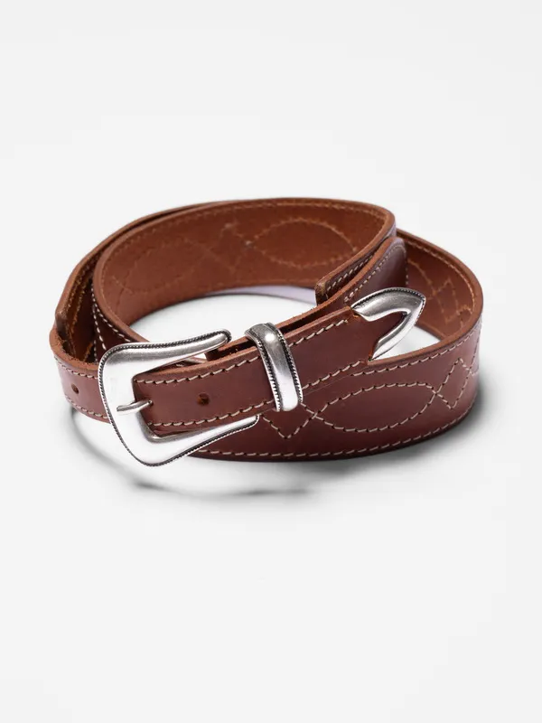 Western Ranch Belt Toffee Brown