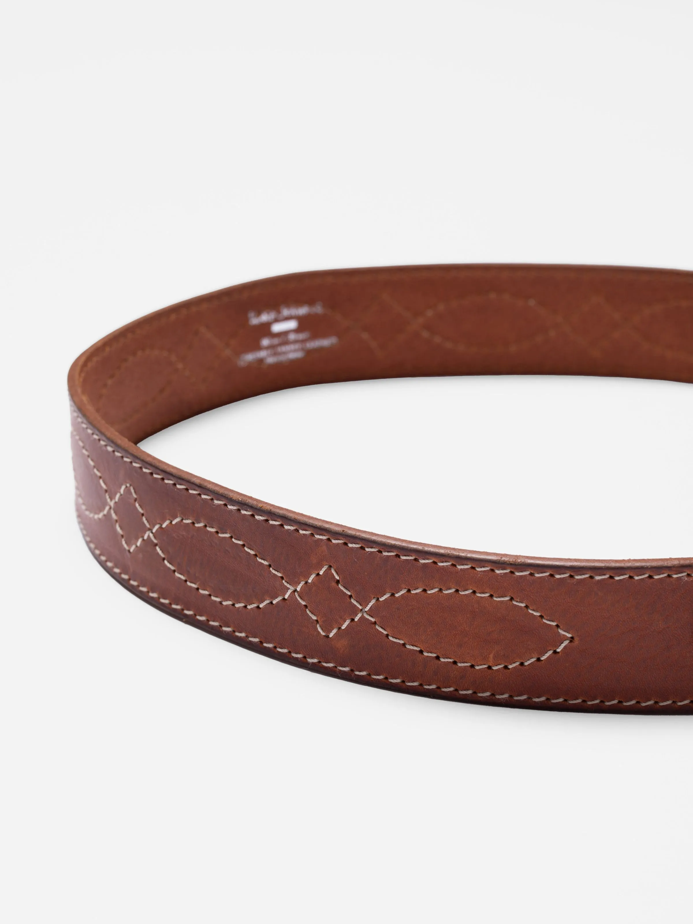 Western Ranch Belt Toffee Brown