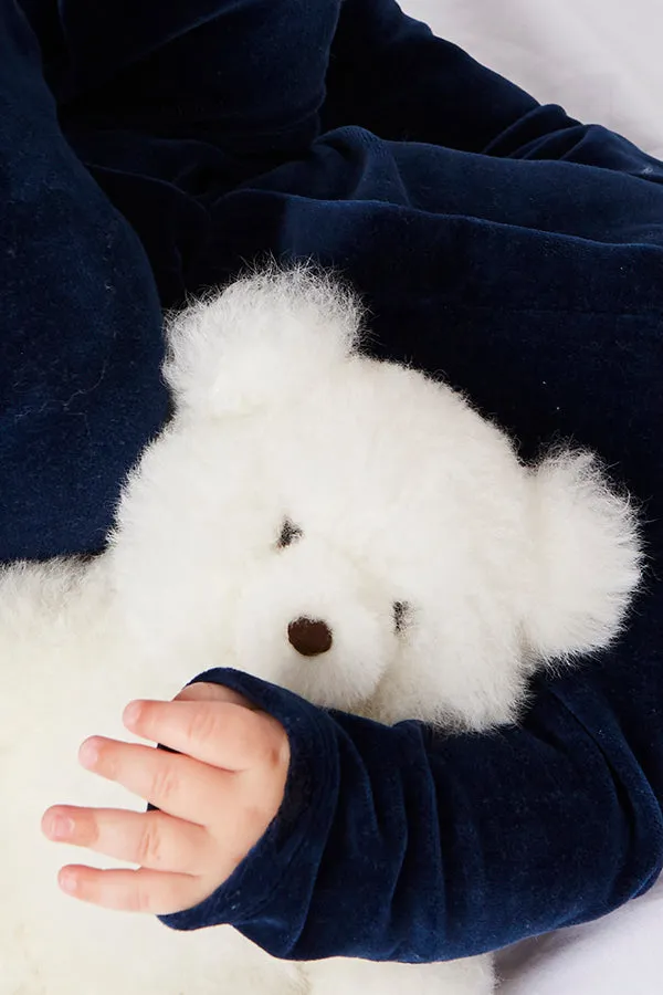 White Teddy Bear (100% Alpaca Fur)