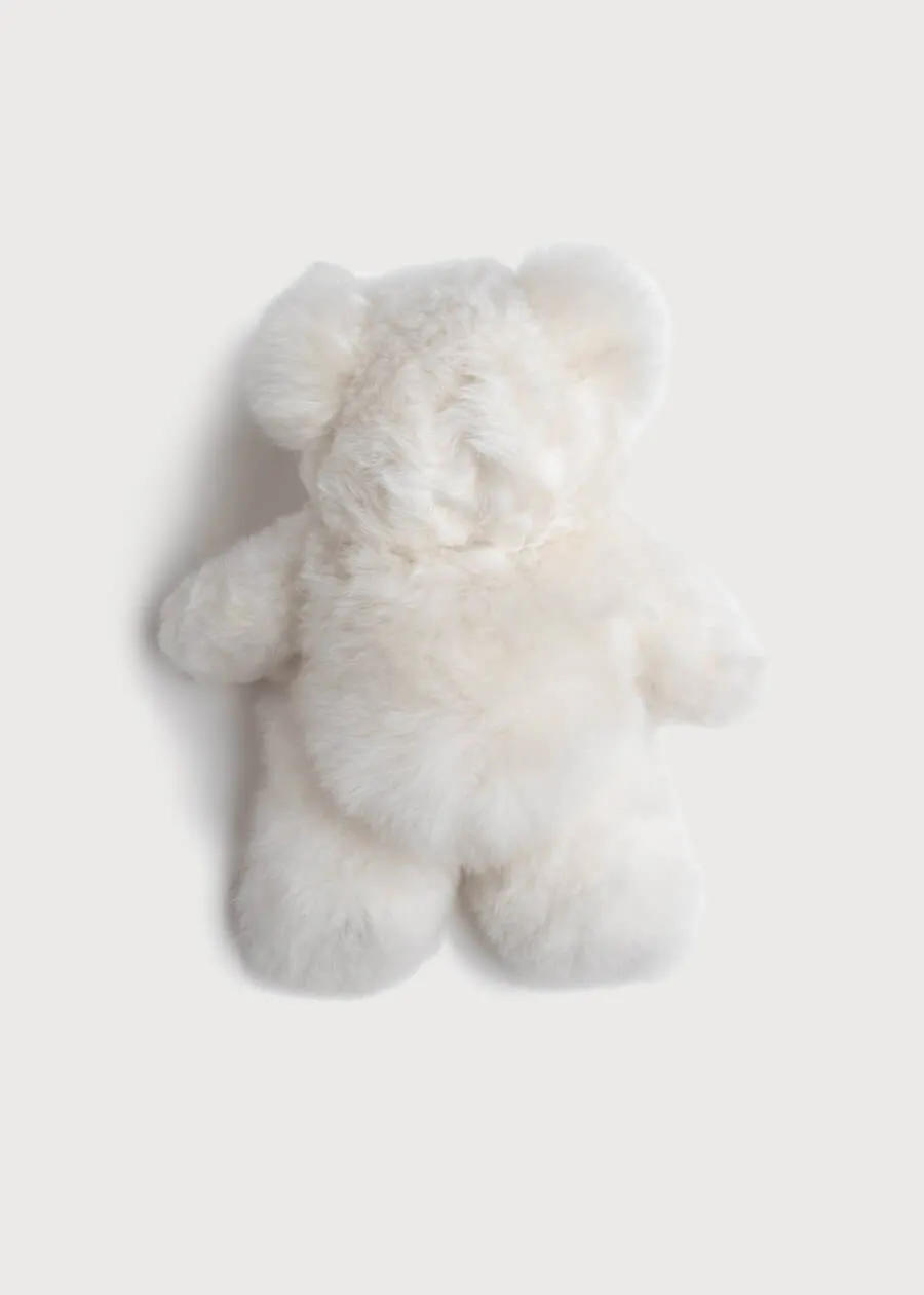 White Teddy Bear (100% Alpaca Fur)