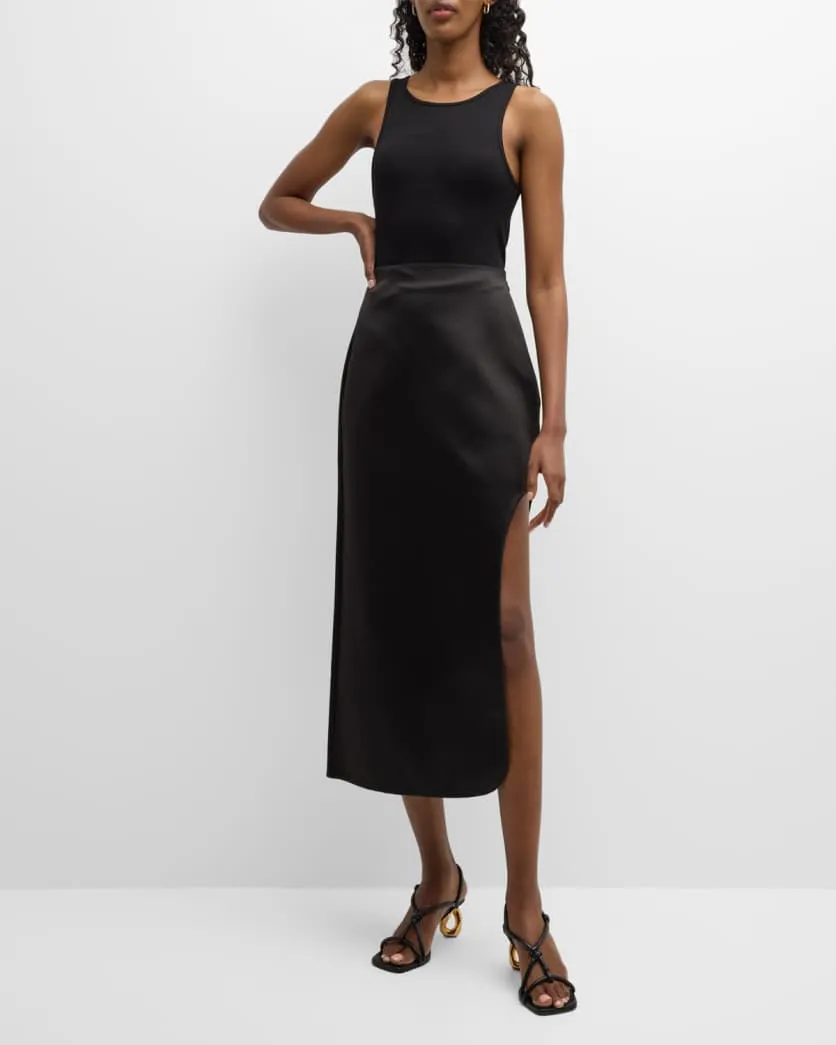 Wick Side Slit Skirt