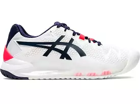 Women's Asics Gel-Resolution 8, White/Peacoat, 9 B Medium