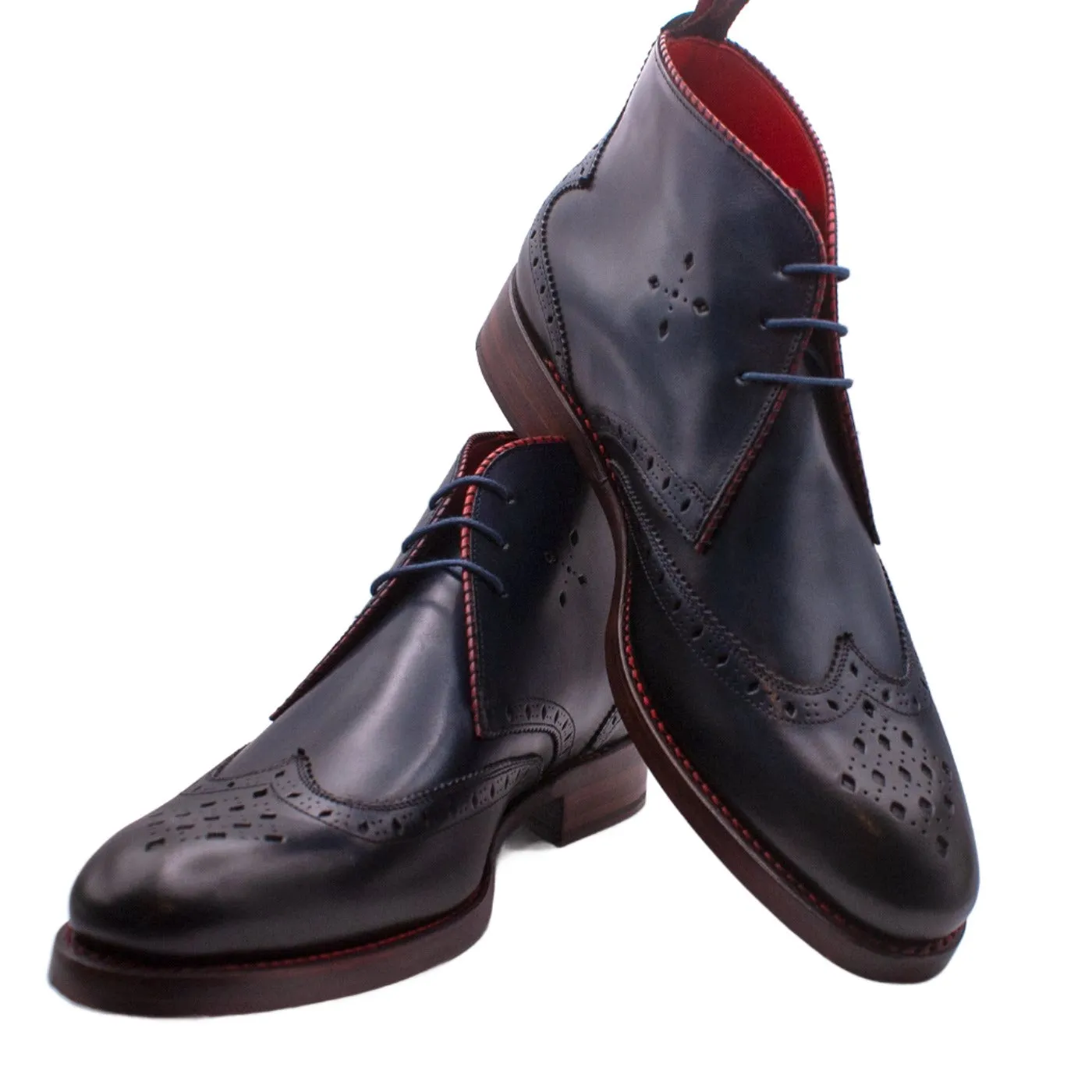 Worship Navy Chukka Boot