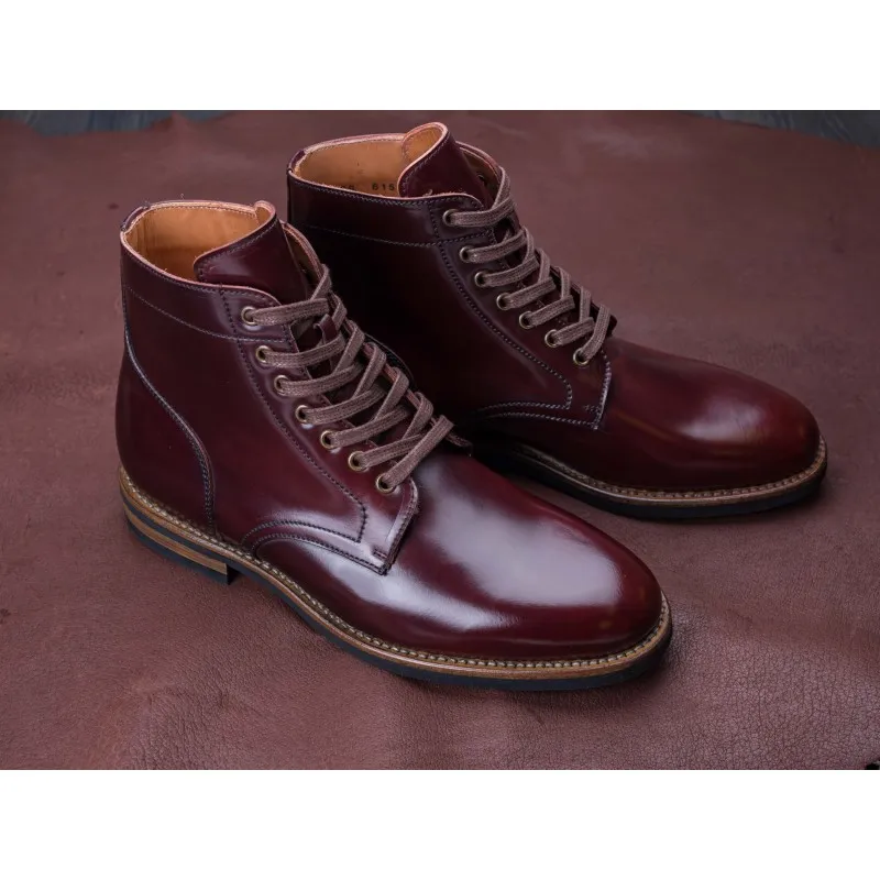 Yanko Service boot burgundy Shell cordovan