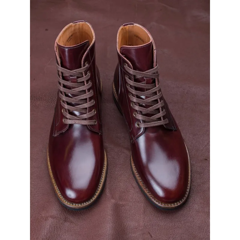 Yanko Service boot burgundy Shell cordovan