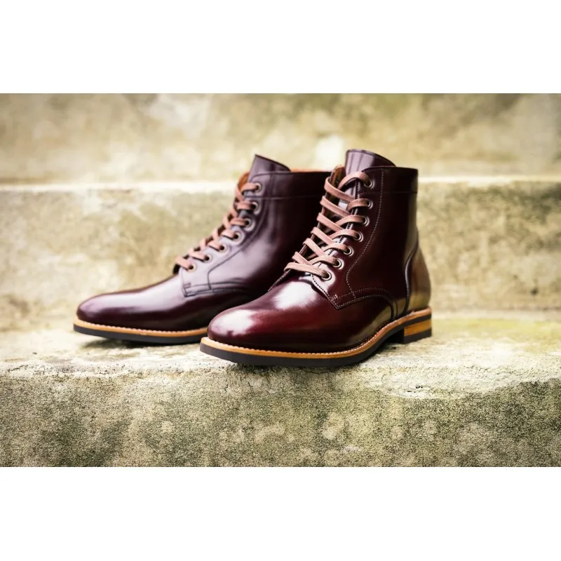 Yanko Service boot burgundy Shell cordovan