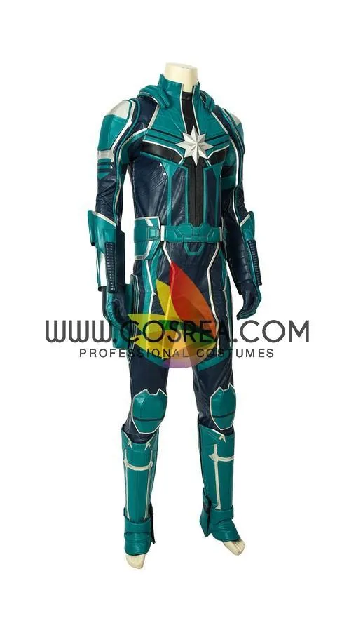 Yon Rogg Star Force Captain Marvel PU Leather Cosplay Costume