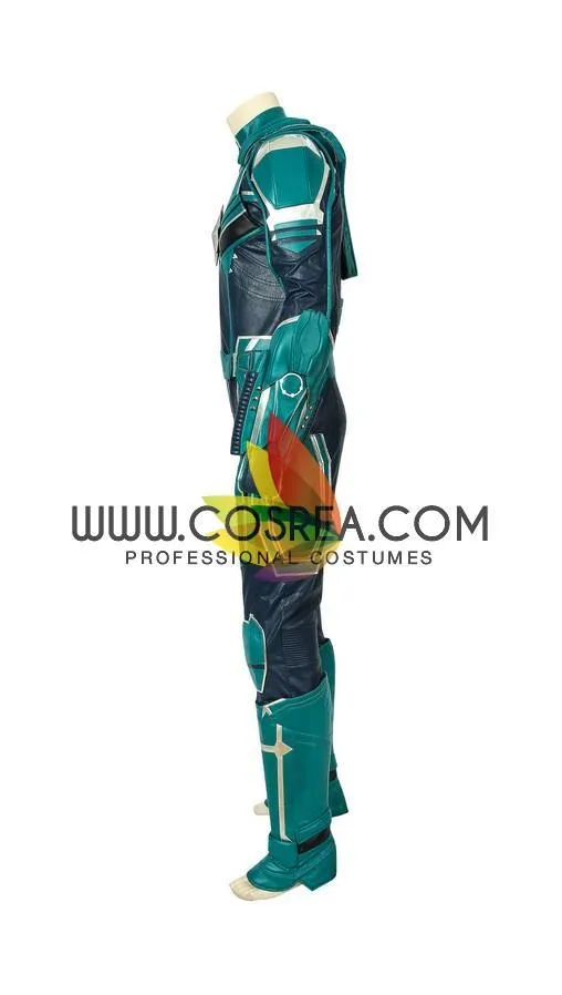 Yon Rogg Star Force Captain Marvel PU Leather Cosplay Costume