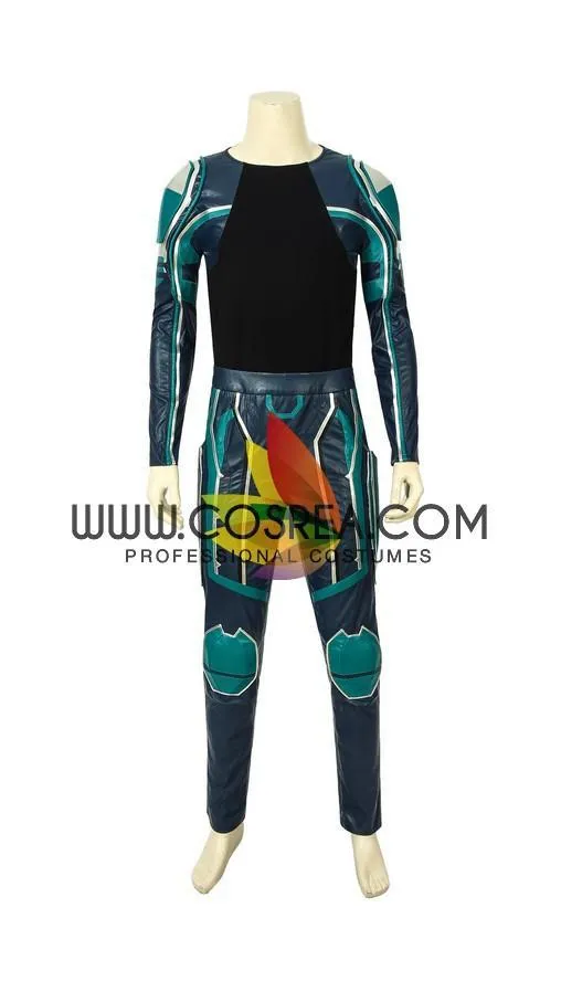 Yon Rogg Star Force Captain Marvel PU Leather Cosplay Costume