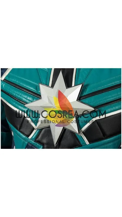 Yon Rogg Star Force Captain Marvel PU Leather Cosplay Costume